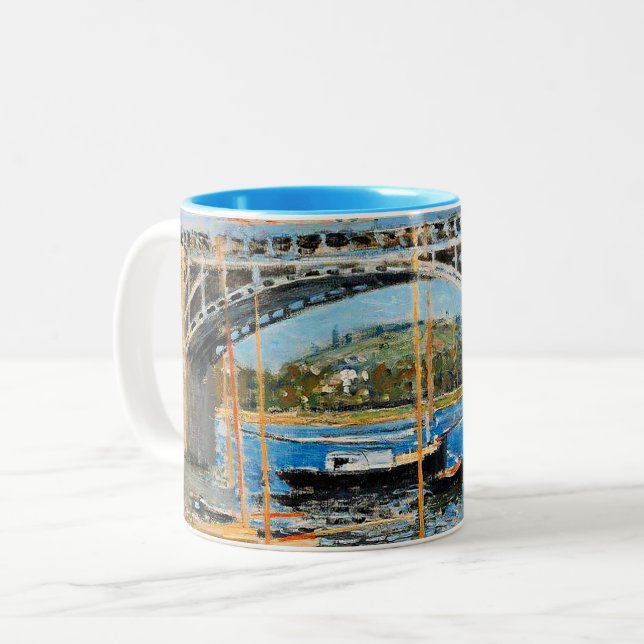 Taza Bicolor Monet - El puente sobre el Sena, (Anverso izquierdo)