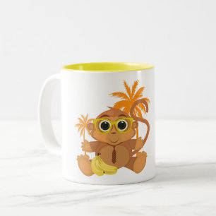Taza Bicolor Monkey Nerd