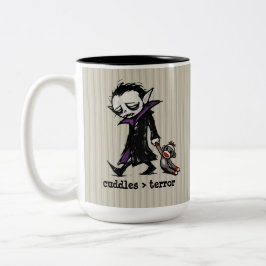 Taza Bicolor Mono de calcetín de vampiro monstruo lindo Juguete