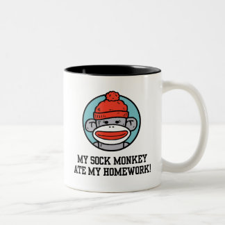 Taza Bicolor Mono divertido
