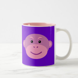 Taza Bicolor Mono púrpura