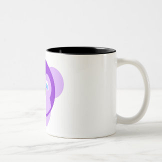 Taza Bicolor mono púrpura