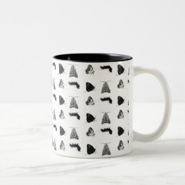 Taza Bicolor Monochrome Butterfly Mug