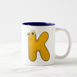 Taza Bicolor monograma animal - K