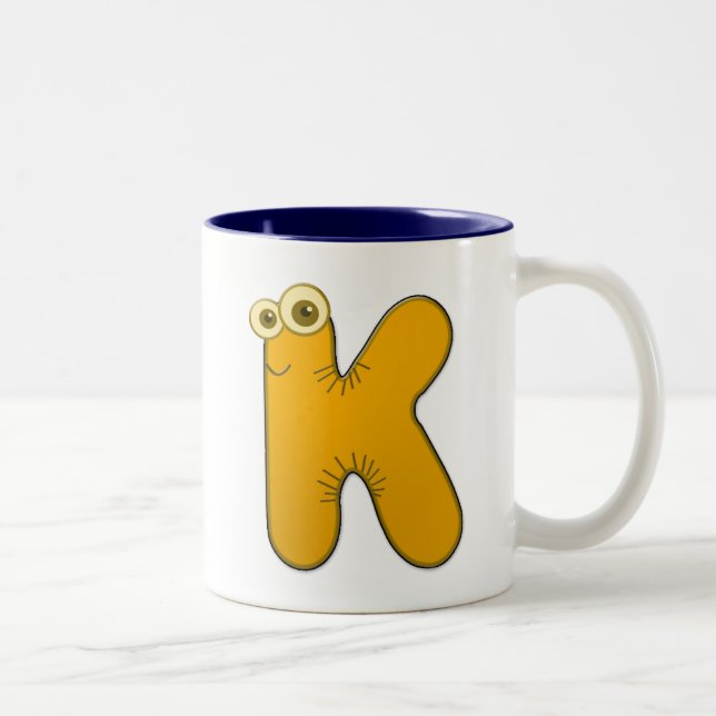 Taza Bicolor monograma animal - K (Derecha)