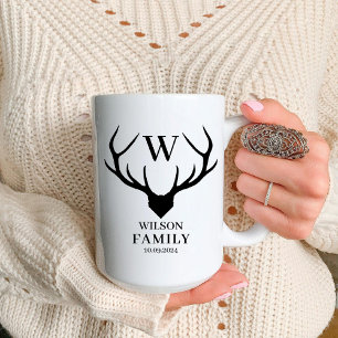 Taza Bicolor Monograma Cuerno de Cerro Cuerno Feliz Nombre de l