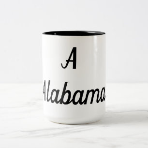 Taza Bicolor Monograma de Alabama