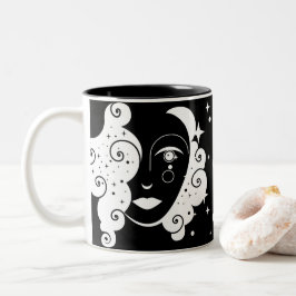 Taza Bicolor Monograma De BW Mujer De Las Estrellas