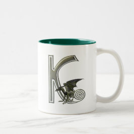 Taza Bicolor Monograma K del Gargoyle