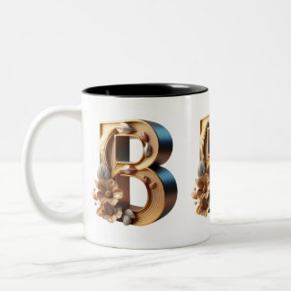 Taza Bicolor Monograma Mug - Letra B