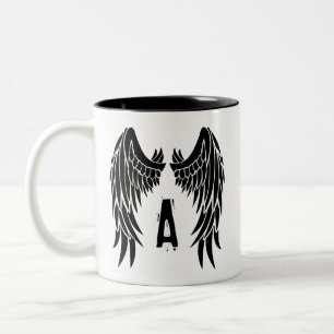 Taza Bicolor Monograma Tattoo Angel Wing