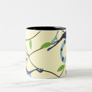 Taza Bicolor Monos Vintage