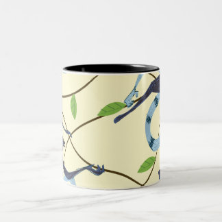 Taza Bicolor Monos vintage