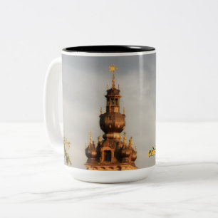 Taza Bicolor Mons, ciudad de Doudou Ducasse en Bélgica