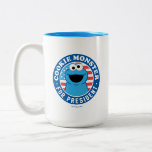 Taza Bicolor Monstruo de las Galletas para Presidente