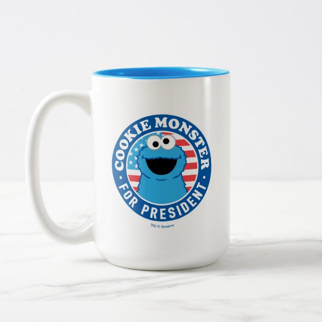 Taza Bicolor Monstruo de las Galletas para Presidente (Izquierda)