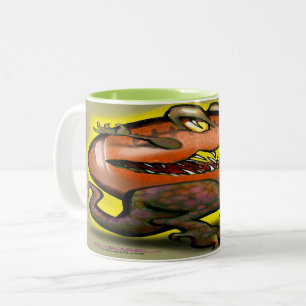 Taza Bicolor Monstruo del fútbol de café de dos tonos