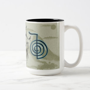 Taza Bicolor Montaña de Cho Ku Rei Reiki