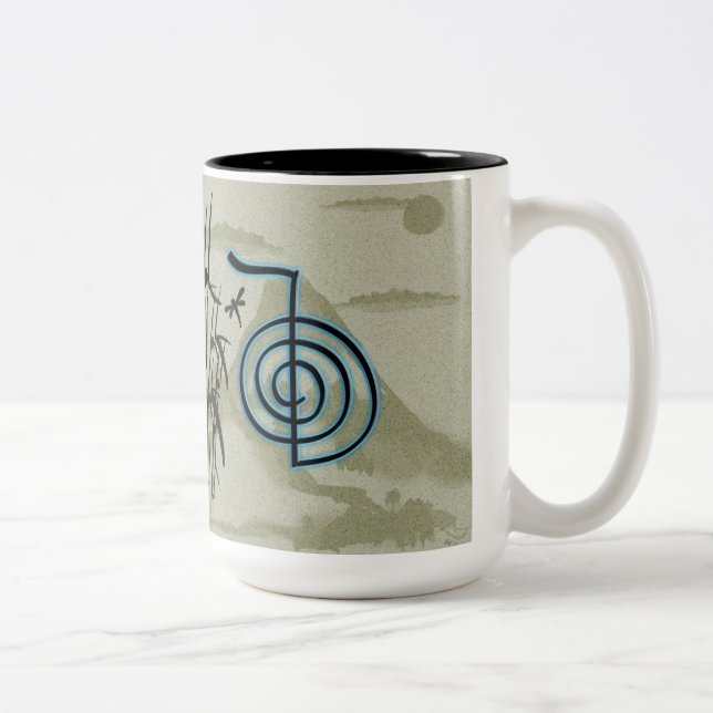 Taza Bicolor Montaña de Cho Ku Rei Reiki (Derecha)