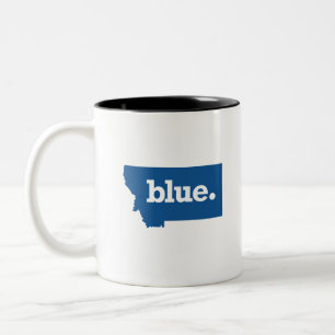 TAZA BICOLOR MONTANA ESTADO AZUL