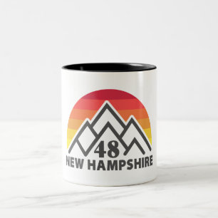 Taza Bicolor Montaña Retro New Hampshire 48