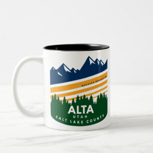 Taza Bicolor Montañas Alta Utah Wasatch