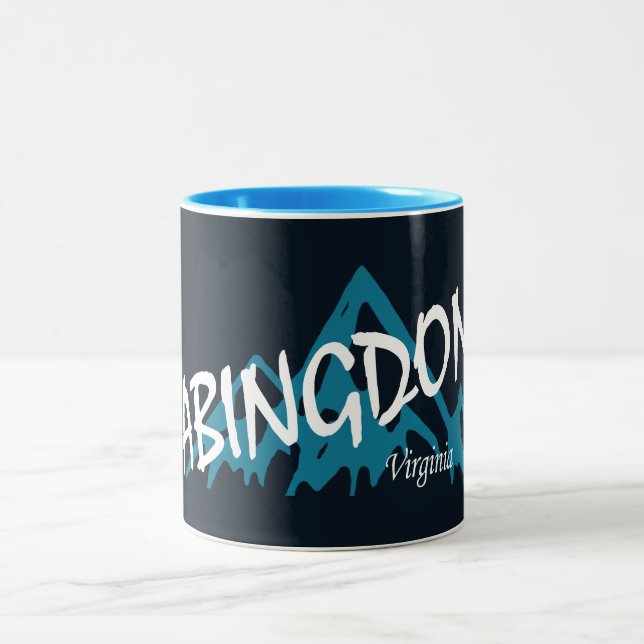 Taza Bicolor Montañas de Abingdon Virginia (Centro)