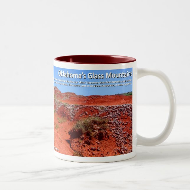 Taza Bicolor Montañas de cristal IV - camas rojas pérmicas (Derecha)