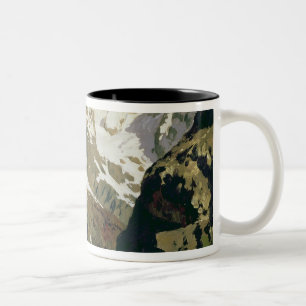 Taza Bicolor Montañas de Mont Blanc, 1897