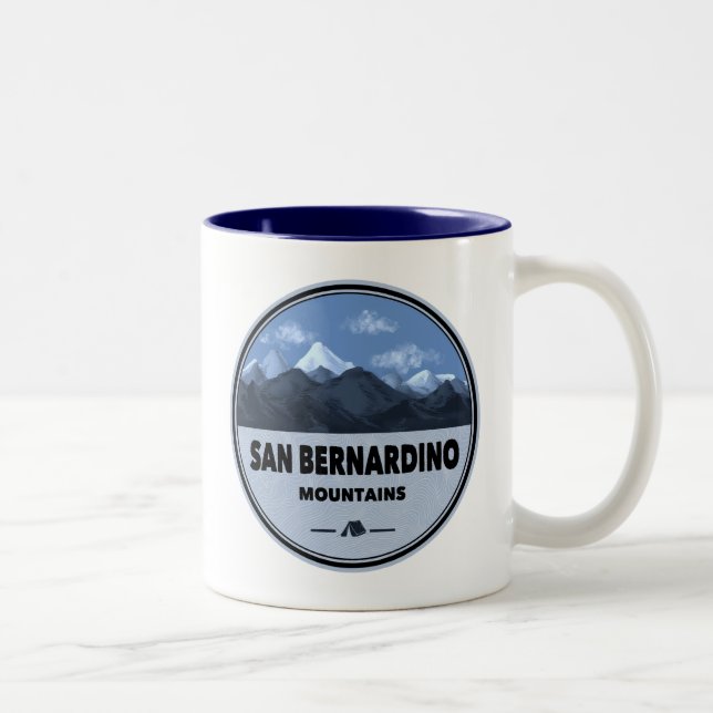 Taza Bicolor Montañas de San Bernardino Camping California (Derecha)