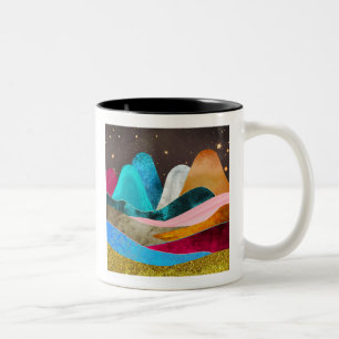 Taza Bicolor Montañas Espaciales