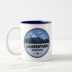 Taza Bicolor Montañas Laurentianas Quebec Canadá Campamento
