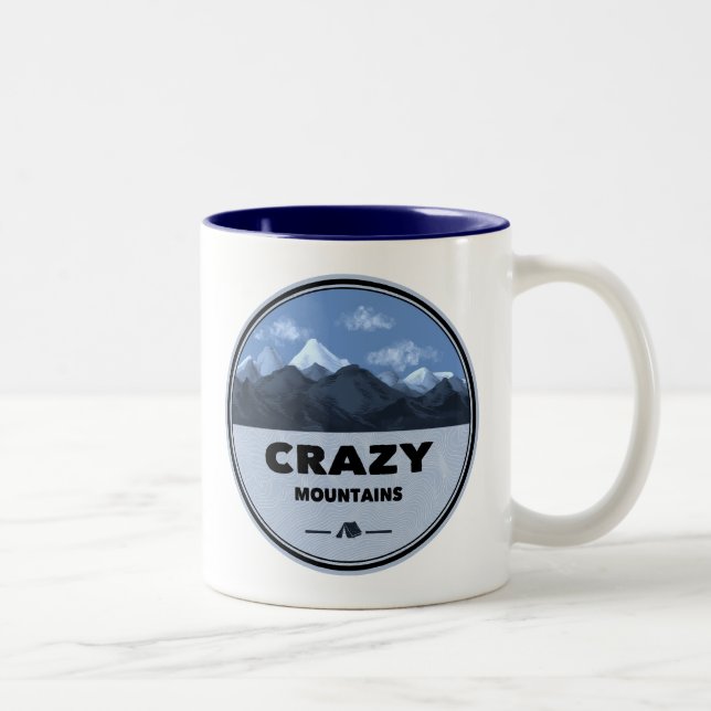 Taza Bicolor Montañas Locas Montana Camping (Derecha)