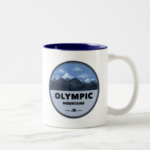 Taza Bicolor Montañas olímpicas Camping Washington