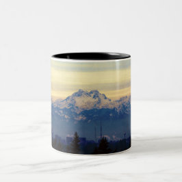 Taza Bicolor Montañas olímpicas de Sammamish