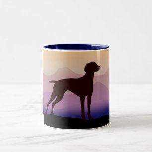 Taza Bicolor Montañas púrpuras Vizsla