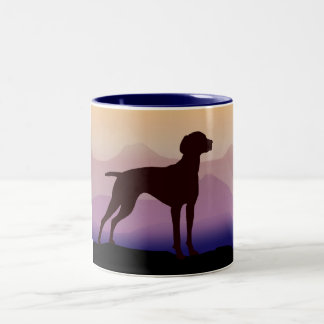 Taza Bicolor Montañas púrpuras Vizsla