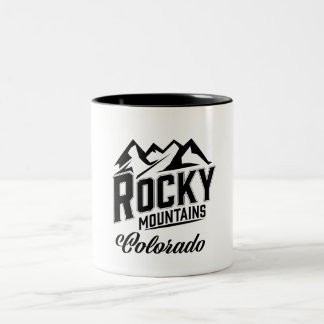 Taza Bicolor Montañas Rocosas Colorado