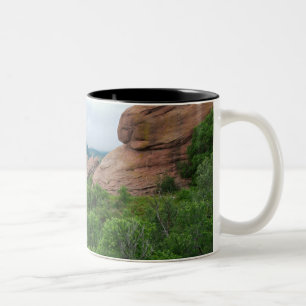 Taza Bicolor Montañas Rojas Rojas Ridge y Valle