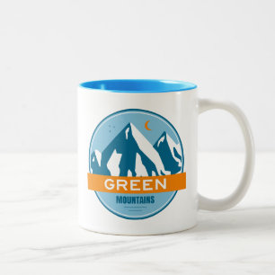 Taza Bicolor Montañas verdes Vermont