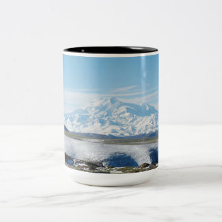Taza Bicolor Monte Elbrus (La montaña más alta de Europa)