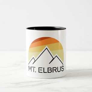 Taza Bicolor Monte Elbrus Russia Retro