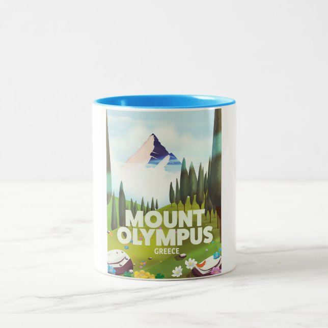 Taza Bicolor Monte Olimpo Grecia (Centro)