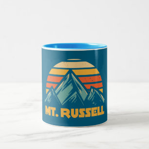 Taza Bicolor Monte Russell California Retro Turquesa