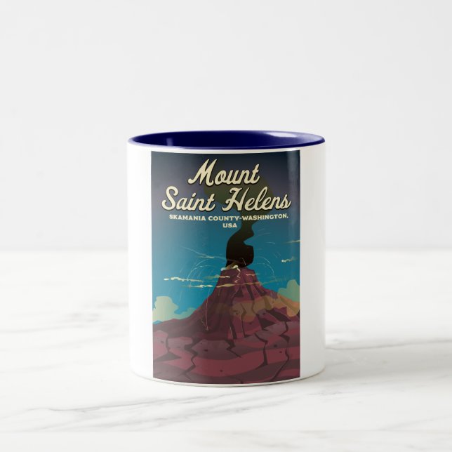 Taza Bicolor Monte Saint Helens Washington EE. UU. (Centro)