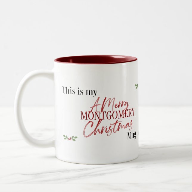 Taza Bicolor Montgomery Navidades Mug (Izquierda)