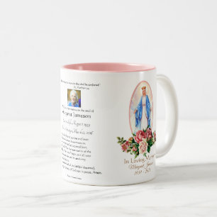 Taza Bicolor Monumento fúnebre católico religioso