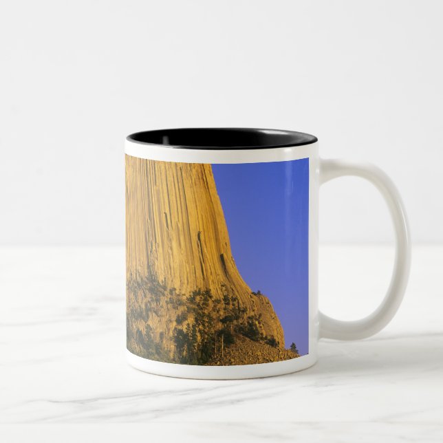 Taza Bicolor Monumento Nacional Devils Tower en Wyoming (Derecha)