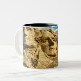 Taza Bicolor Monumento presidencial a Mount Rushmore
