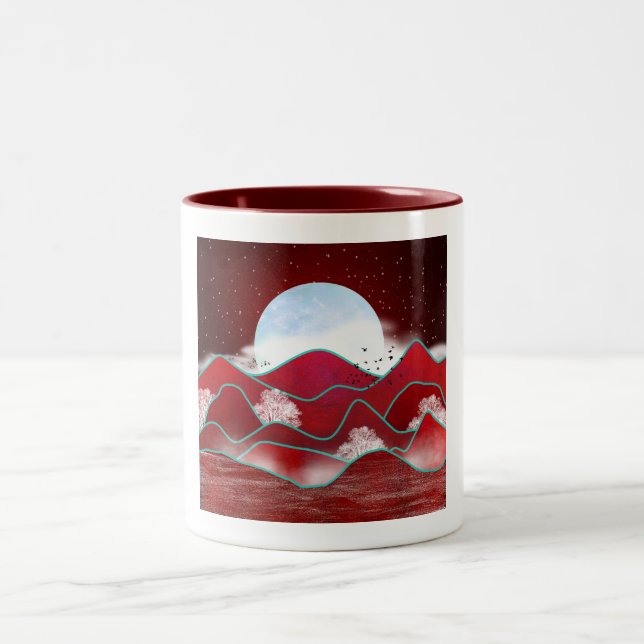 Taza Bicolor Moonrise Roja (Centro)